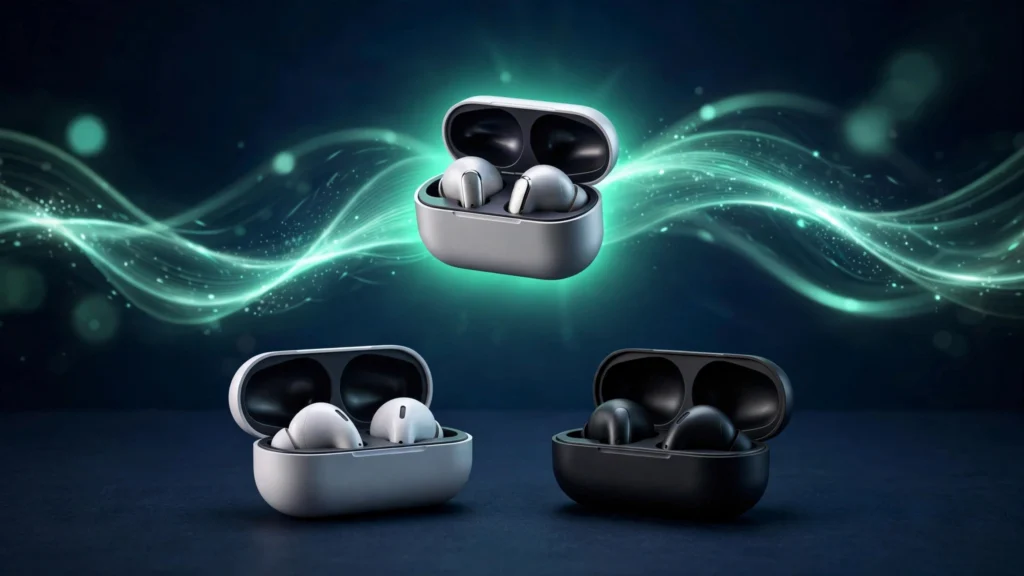 The best budget wireless earbuds of 2026 lined up in their charging cases