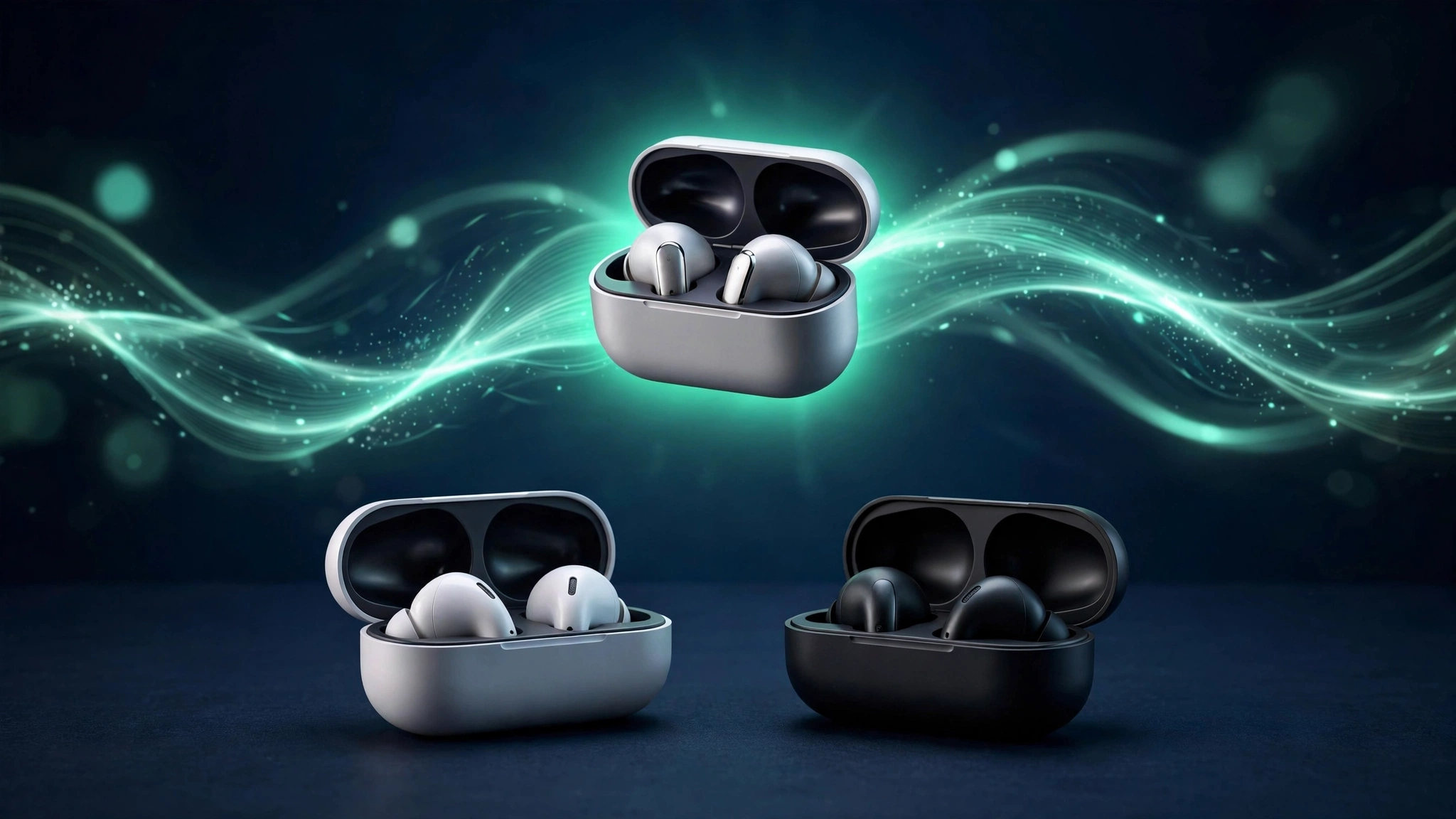 The best budget wireless earbuds of 2026 lined up in their charging cases