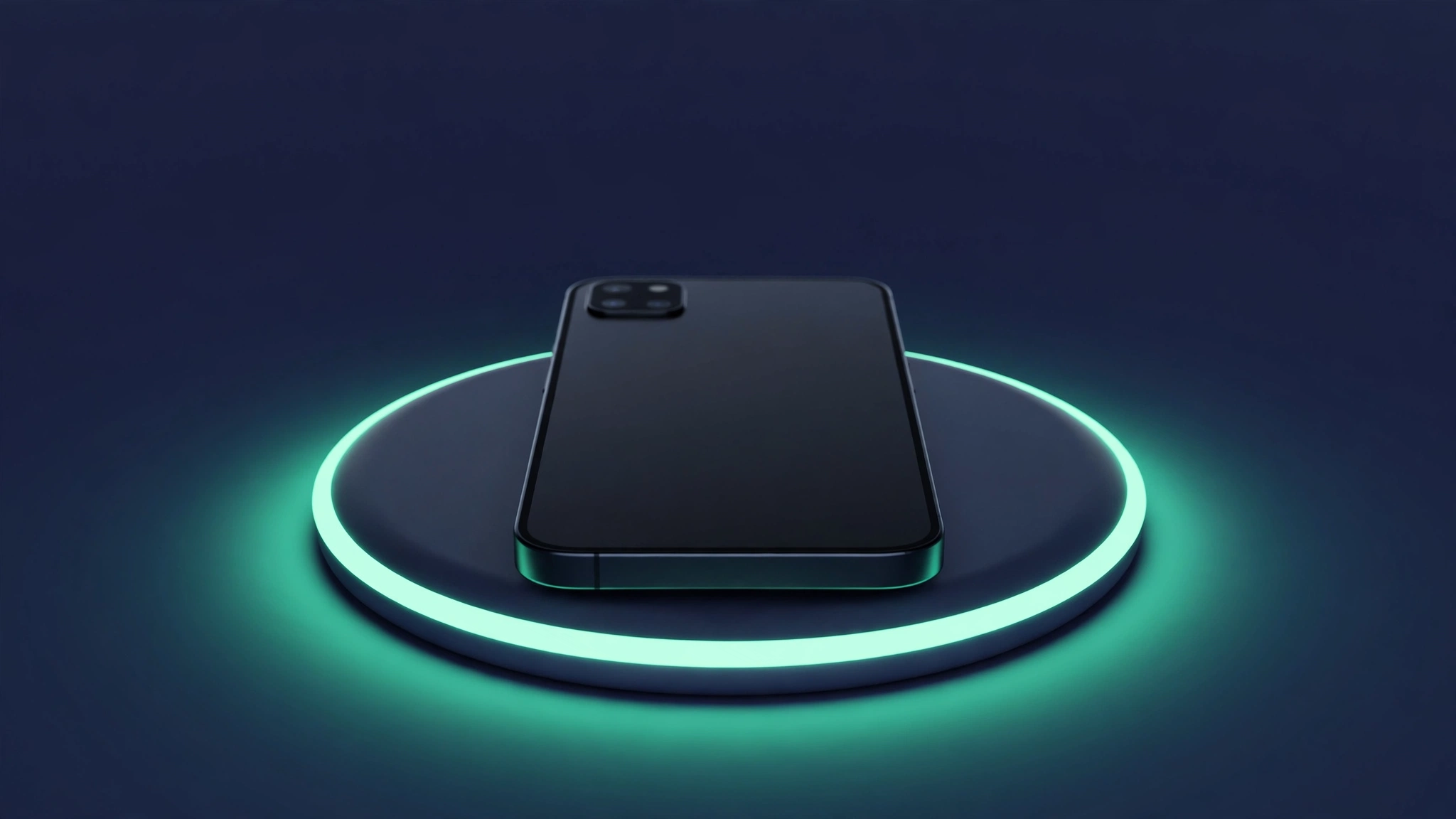What is Qi2 wireless charging: smartphone on magnetic wireless charging pad